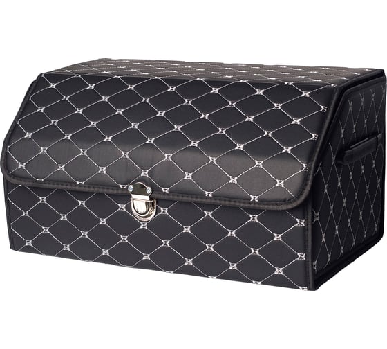 Ящик для багажника Good Sale 55x30x28 см, черный с серебряной строчкой 10118BS