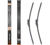 Комплект щеток стеклоочистителя Airline 550/550 мм (22/22) бескаркасные PREMIUM с креплением Aeroclip, 2 штуки AWBM028