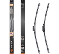 Комплект щеток стеклоочистителя Airline 600/430 мм (24/17) бескаркасные PREMIUM с креплением MG, 2 штуки AWBM039