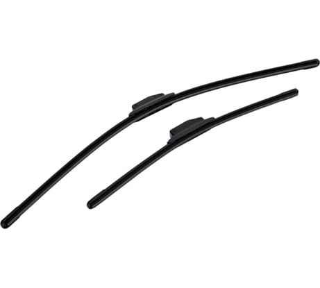 Комплект щеток стеклоочистителя Airline 650/430 мм, (26/17) бескаркасные PREMIUM с креплением Крючок 9x3, 9x4 мм, 2 штуки AWBM077