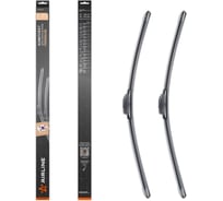 Комплект щеток стеклоочистителя Airline 650/500 мм, (26/20) бескаркасные PREMIUM с креплением Крючок 9x3, 9x4 мм, 2 штуки AWBM085