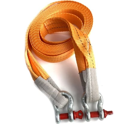 Буксировочный трос ПРОММЕТАЛЛ 4/5000 (лента 30мм - шакл-шакл) БТ4500030-Ш-Ш