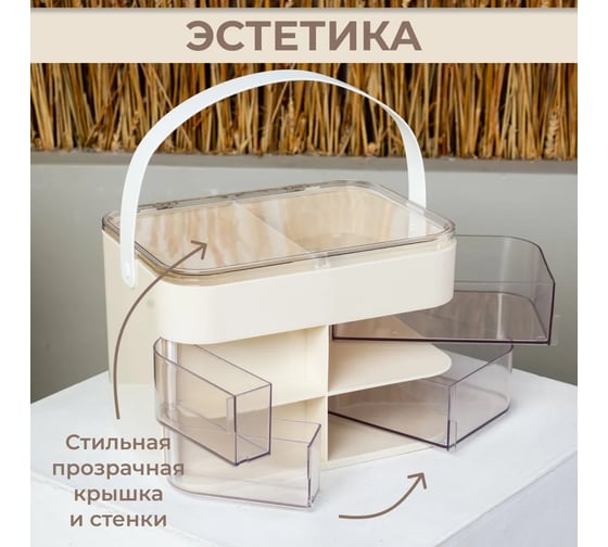 Аптечка органайзер для таблеток и лекарств Oqqi 19.3x27.5x20.5 YX-01/4