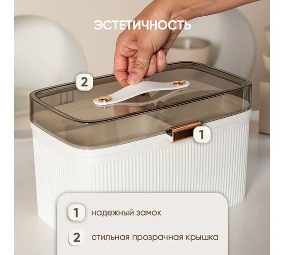 Аптечка органайзер для таблеток и лекарств Oqqi 18.5x31x17.5 YX-01/5
