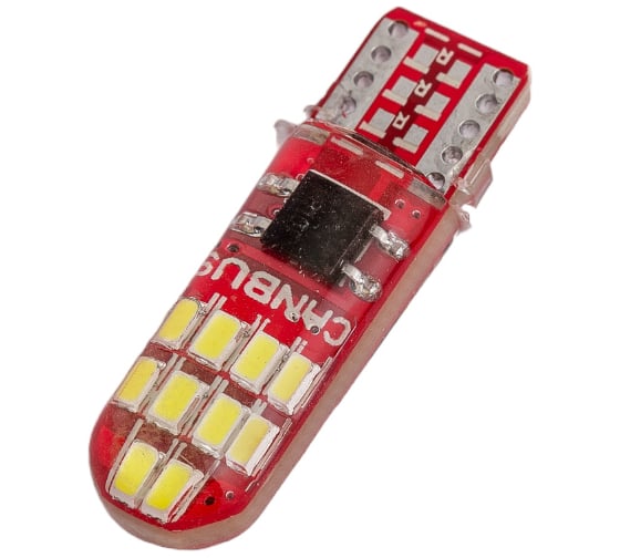 Автолампа SKYWAY диод T10 (W5W) 12V 20 SMD диодов 1-конт (CANBUS) белая, 2 шт. S08201455