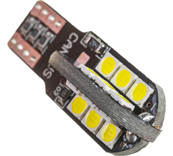 Автолампа SKYWAY диод T10 (W5W) 12V 24 SMD диода 1-конт (CANBUS) белая, 2 шт. S08201454