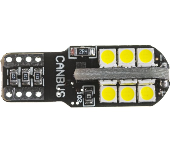 Автолампа SKYWAY диод T10 (W5W) 12V 24 SMD диода 1-конт (CANBUS) белая, 2 шт. S08201454