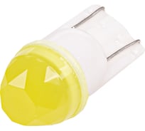Автолампа SKYWAY диод T10W5W 12V 1SMD 1-конт керамика 3D Желтая Салон, габариты, номер, стопы S08201450