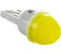 Автолампа SKYWAY диод T10W5W 12V 1SMD 1-конт керамика 3D Желтая Салон, габариты, номер, стопы S08201450 3