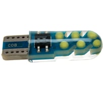 Автолампа SKYWAY диод T10 (W5W) 12V 12 COB диодов 1-конт белая, в комплекте 2 шт S08201432