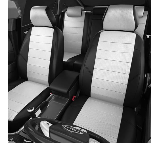 Авточехлы AVTOLIDER1 для Nissan Terrano 3 с 2014-2016 джип Задние спинка и сиденье единые, 4-подголовника. ( БЕЗ AIR-Bag перед сиденья) NI19-1505-EC03