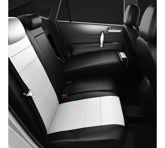 Авточехлы AVTOLIDER1 для Nissan Terrano 3 с 2014-2016 джип Задние спинка и сиденье единые, 4-подголовника. ( БЕЗ AIR-Bag перед сиденья) NI19-1505-EC03