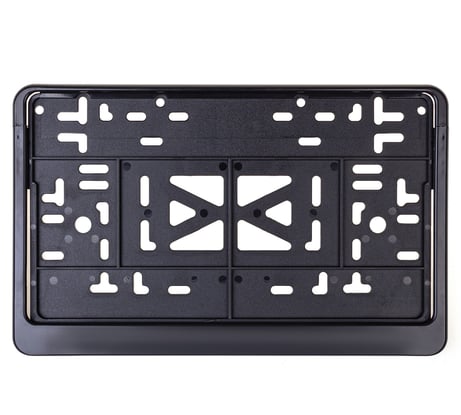 Пластмассовая рамка для номера SKYWAY 290х170 ГОСТ с защелкой, черная, без надписи, 1 шт. S04102008