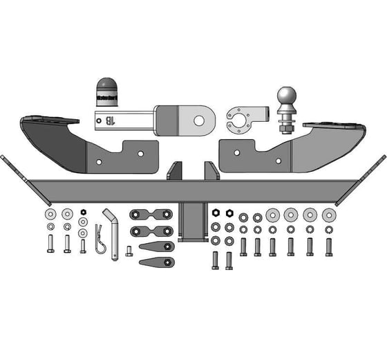 Фаркоп MOTODOR Exeed TXL 2024 - н.в. оцинкованный шар 99021-E