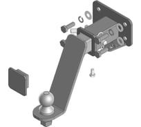 Фаркоп MOTODOR Tank 300 c 2021 - н.в. оцинкованный шар 93115-E