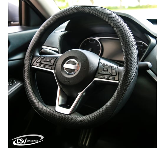 Чехол на руль DSV Black искусственная кожа R99309