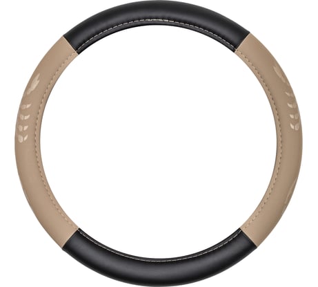Чехол на руль DSV Black+Beige искусственная кожа R99301
