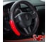 Чехол на руль DSV Black+Red М, искусственная кожа, со вставкой R99302B 4