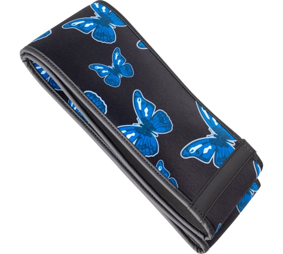 Чехол на руль DSV Black+Blue неопрен, бабочки R99310