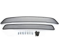 Внешняя сетка на бампер Arbori для MITSUBISHI Outlander 2012-2015, 2 шт., черный, 10 мм / Митсубиси Аутленде 01-380112-101