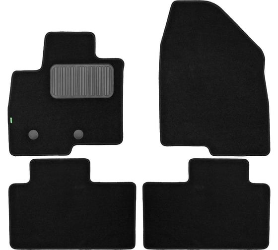 Коврики в салон Klever Standard BAIC X55 2022, Внедорожник 5 дверей, 4 шт (текстиль) / БАИК Х 55 KLEVER0212500401200kh 1