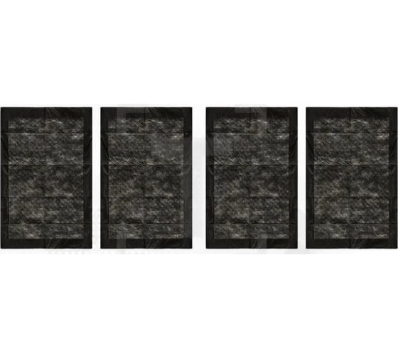 Влаговпитывающие коврики для автомобилей TopAuto 40x60 см № 4 шт TA-KV4