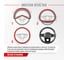 Оплетка SKYWAY Combo-13 M Черно/белая экокожа S01102475 5