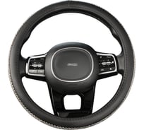 Оплетка SKYWAY Crystal-1 M Черная экокожа/цветные стразы S01102466