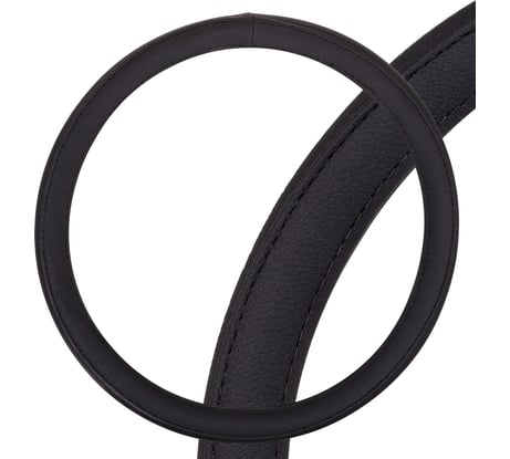 Оплетка SKYWAY Standart-1 М Черная экокожа S01102479