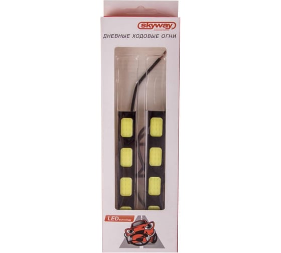 Ходовые огни SKYWAY 12V COB диод 2шт S01501020