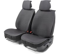 Накидки на передние сиденья CarPerformance, 2 шт. материал fiberflax /лен/ CUS-1022 BK/GY