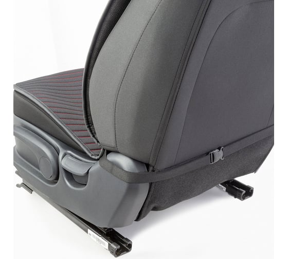 Накидки на передние сиденья CarPerformance, 2 шт. материал fiberflax /лен/ CUS-1022 BK/RD