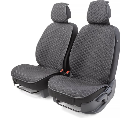 Накидки на передние сиденья CarPerformance, 2 шт. материал fiberflax /лен/ CUS-1032 BK 1