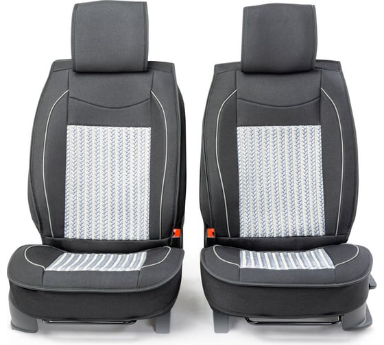 Каркас накидки на переднее сиденье CarPerformance 2 шт., алькантара CUS-2062 BK/GY