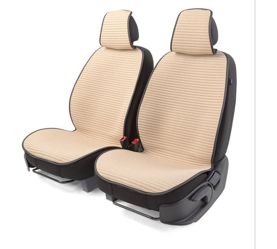 Накидки на передние сиденья CarPerformance, 2 шт. материал fiberflax /лен/ CUS-1042 BE 1