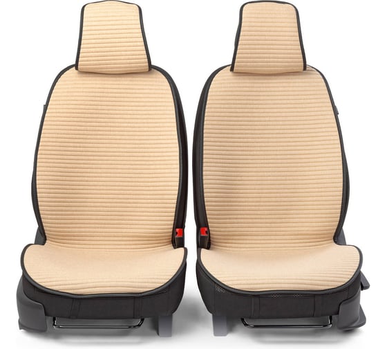 Накидки на передние сиденья CarPerformance, 2 шт. материал fiberflax /лен/ CUS-1042 BE