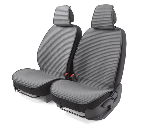 Накидки на передние сиденья CarPerformance, 2 шт. материал fiberflax /лен/ CUS-1042 GY 1