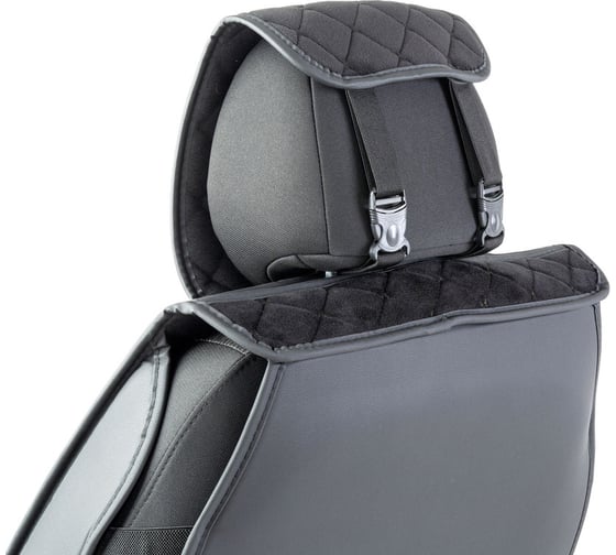 Каркасные накидки на передние сиденья CarPerformance 2 шт., алькантара CUS-2012 BK/BK