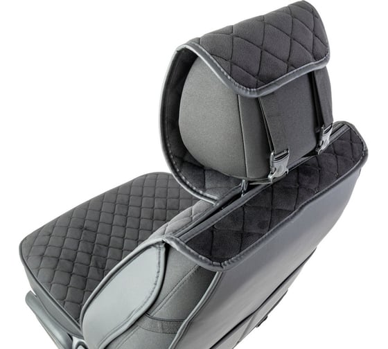 Каркасные накидки на передние сиденья CarPerformance 2 шт., алькантара CUS-2012 BK/BK