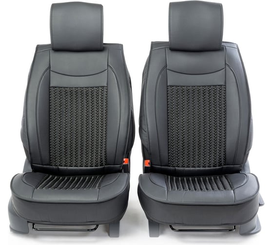 Каркас накидки на переднее сиденье CarPerformance 2 шт., экокожа CUS-2072 BK/BK