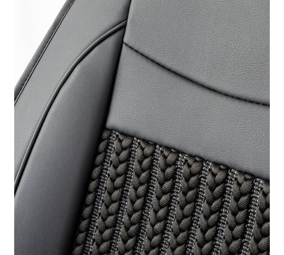 Каркас накидки на переднее сиденье CarPerformance 2 шт., экокожа CUS-2072 BK/BK