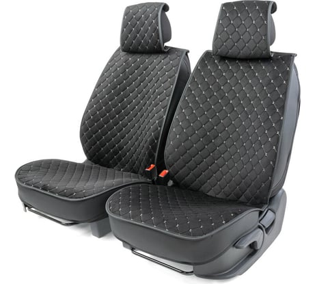 Каркас накидки на переднее сиденье CarPerformance 2 шт., алькантара CUS-2012 BK/GY