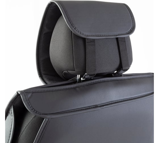 Каркасные накидки на передние сиденья CarPerformance 2 шт., экокожа CUS-2092 BK/GY
