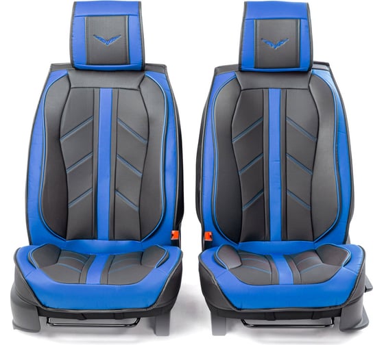 Каркасные 3D накидки на передние сиденья CarPerformance 2 шт. CUS-3012 BK/BL