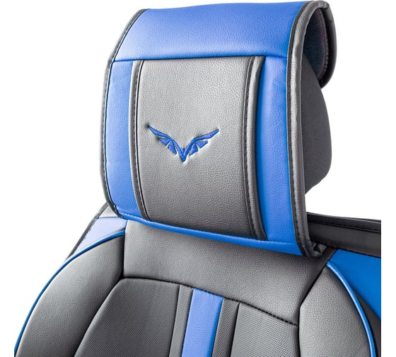 Каркасные 3D накидки на передние сиденья CarPerformance 2 шт. CUS-3012 BK/BL