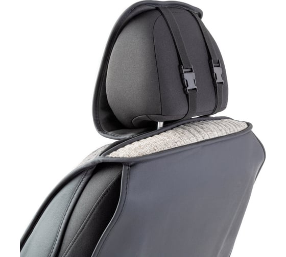 Каркасные 3D накидки на передние сиденья CarPerformance 2 шт., fiberflax/лен CUS-3024 D.GY/L.GY