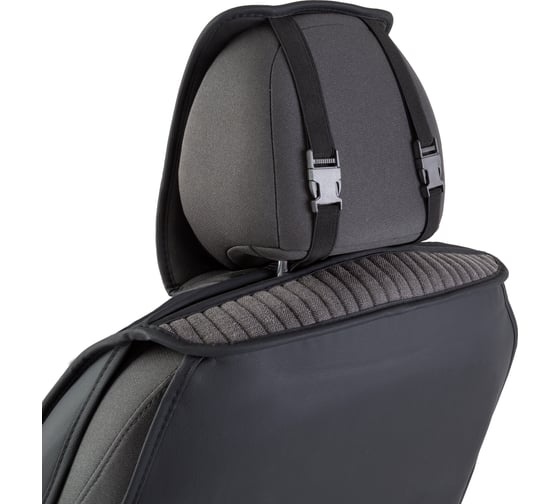 Каркасные 3D накидки на передние сиденья CarPerformance 2 шт., fiberflax/лен CUS-3024 BK/GY