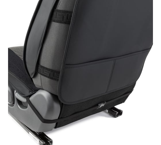 Каркасные 3D накидки на передние сиденья CarPerformance 2 шт., fiberflax/лен CUS-3024 BK/GY