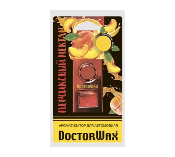 Ароматизатор воздуха на дефлектор обдува DoctorWax Персиковый нектар DW0846 1