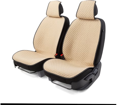 Накидки на передние сиденья CarPerformance 2 шт. материал fiberflax /мягкий лен/ CUS-1052 BE/BE